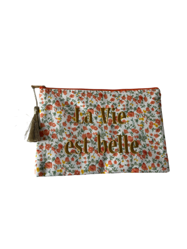 Wholesaler JULIET'S&CO - “Life is beautiful” message pouch