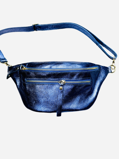 Wholesaler JULIET'S&CO - Iridescent leather fanny pack made in Italy