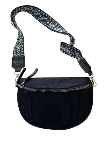 Wholesaler JULIET'S&CO - velvet fanny pack with wide shoulder strap
