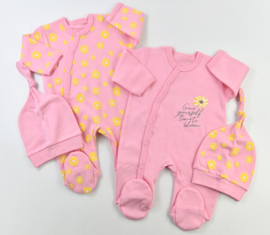 Wholesaler June Boutique Baby - Pack of 2 pajamas with hats
