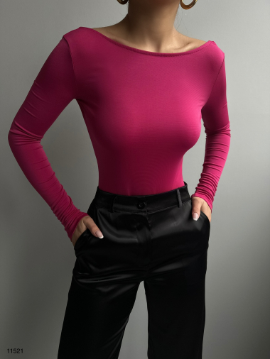 Wholesaler JUNE BOUTIQUE - Pink backless bodysuit