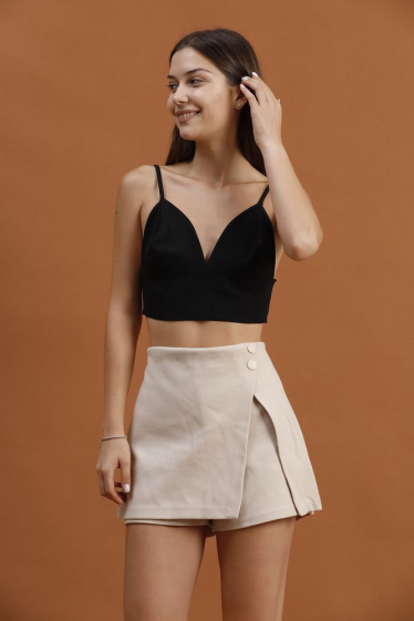 Wholesaler JUNE BOUTIQUE - Black skirt shorts