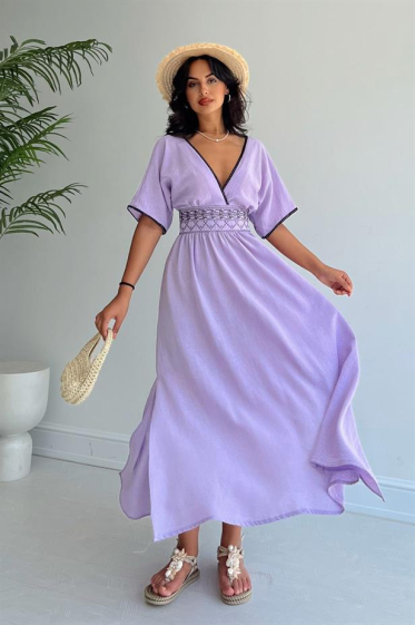 Wholesaler JUNE BOUTIQUE - Long lilac dress