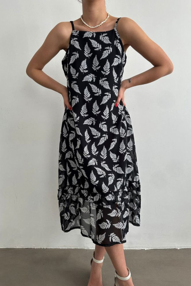 Wholesaler JUNE BOUTIQUE - Black printed dress
