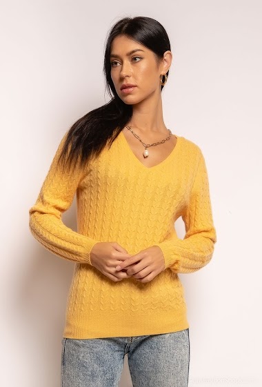 Wholesaler J&W Paris - Cable knit jumper