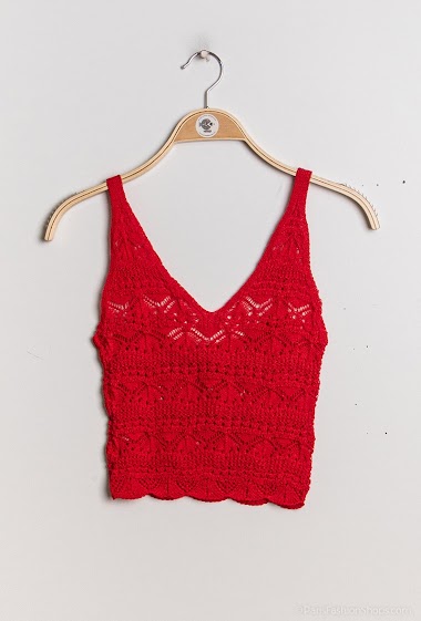 Großhändler Kaia - Cropped sleeveless knit sweater