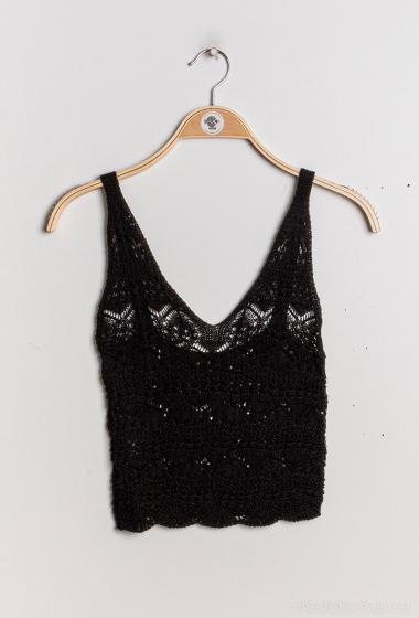 Wholesaler Kaia - Cropped sleeveless knit sweater