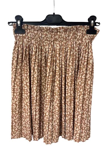 Wholesaler Kaia - Animal print pleated skirt