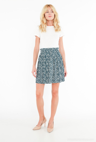 Wholesaler Kaia - Animal print pleated skirt