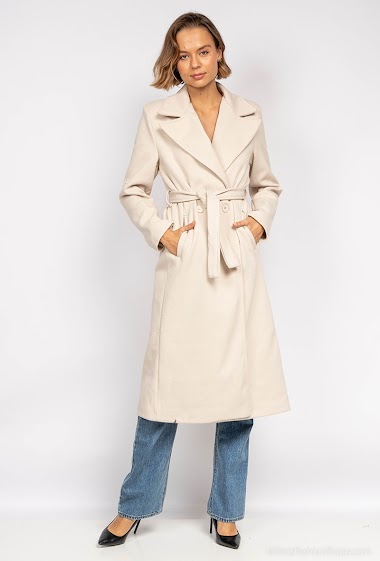Wholesaler Kaia - Longline coat with belt