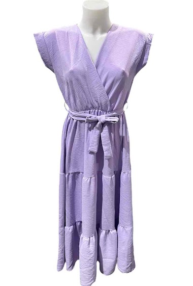 Wholesaler Kaia - Long wrap dress with belt