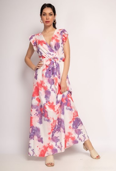 Wholesaler Kaia - Tie & dye maxi dress