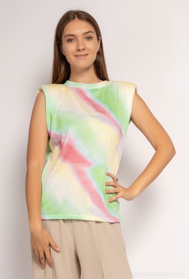 Großhändler Kaia - Tee-shirt tie& dye with shoulders pads