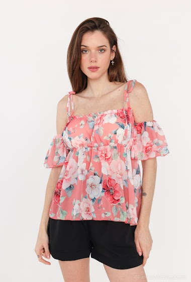 Wholesaler Kaia - Off shoulder floral top