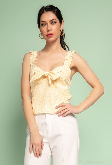 Großhändler Kaia - Printed top with bow