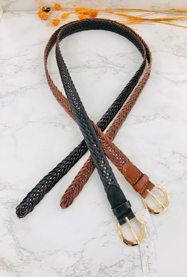 Großhändler Kalista - Leather belt braided