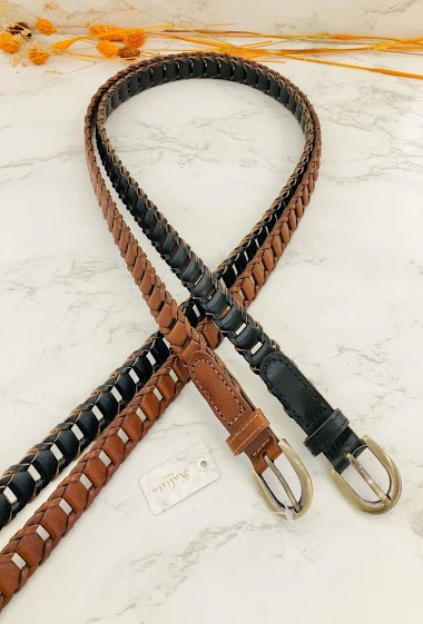 Großhändler Kalista - Leather belt braided