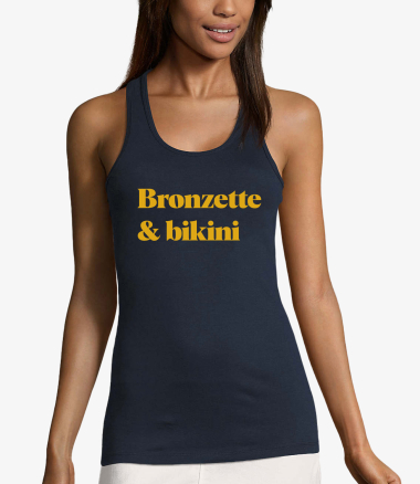Mayorista Kapsul - Bikini y camiseta sin mangas Bronzette