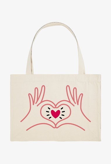 Mayorista Kapsul - Shopping bag - Hands heart
