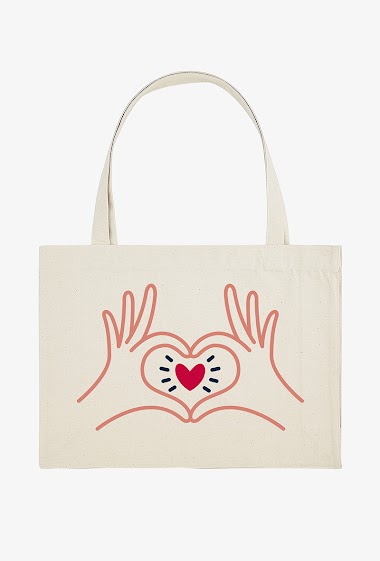 Grossiste Kapsul - Shopping bag - Handsheart