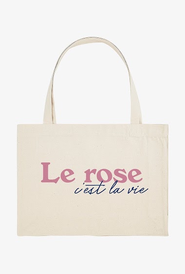Wholesaler Kapsul - Shopping bag - Le rose c'est la vie
