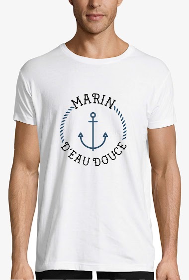 Wholesaler Kapsul - SS T-shirt coton bio  adulte Homme  -  Marin d'eau Douce