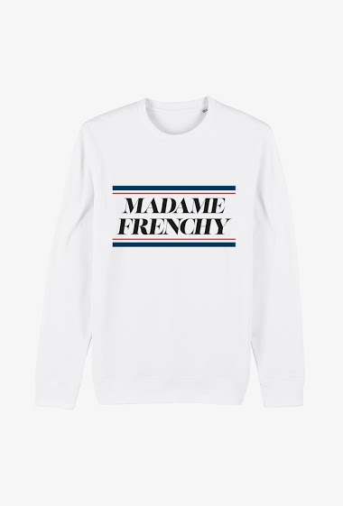 Mayorista Kapsul - Sweat Adulte Blanc - Madame Frenchy