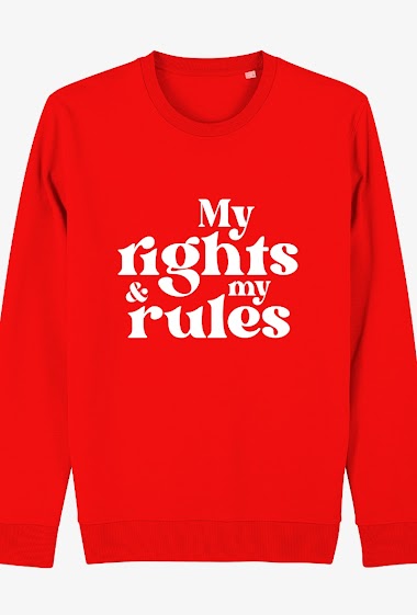Wholesaler Kapsul - Sweat adulte Femme - My Rights & My Rules