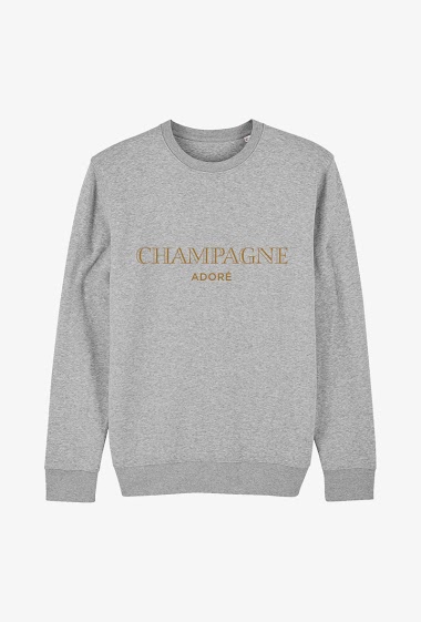 Großhändler Kapsul - Sweat Adulte Gris  - Champagne adoré