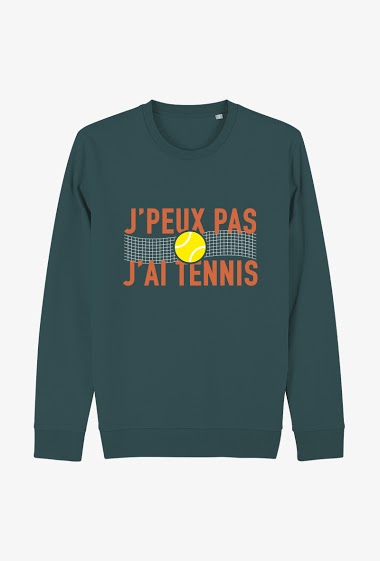Mayorista Kapsul - Sweat Adulte Unisexe - Roland Garros - Je peux pas j'ai tennis