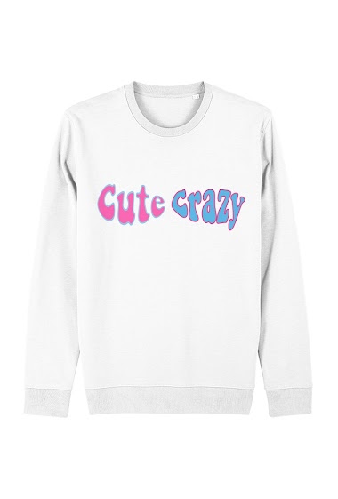 Grossiste Kapsul - Sweatshirt adulte - Cute and crazy