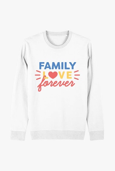 Grossiste Kapsul - Sweatshirt adulte - Family love forever