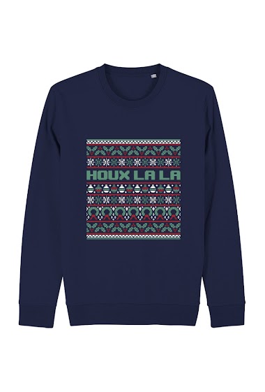 Grossiste Kapsul - Sweatshirt adulte - Houxlala pattern Noël