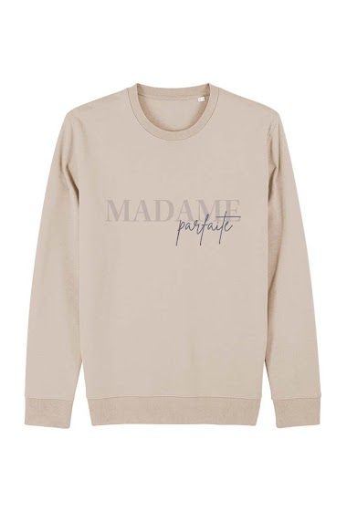 Wholesaler Kapsul - Sweatshirt adulte - Madame parfaite grey