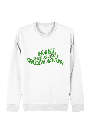 Grossiste Kapsul - Sweatshirt adulte - Make our planet green again