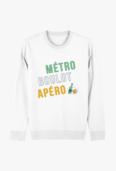 Wholesaler Kapsul - Sweatshirt adulte - Métro boulot apéro