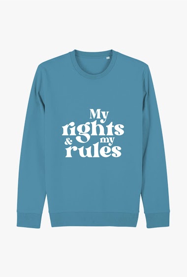 Grossiste Kapsul - Sweatshirt adulte - My rights and my rules