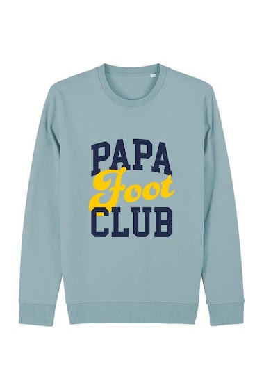 Grossiste Kapsul - Sweatshirt adulte - Papa foot club yellow