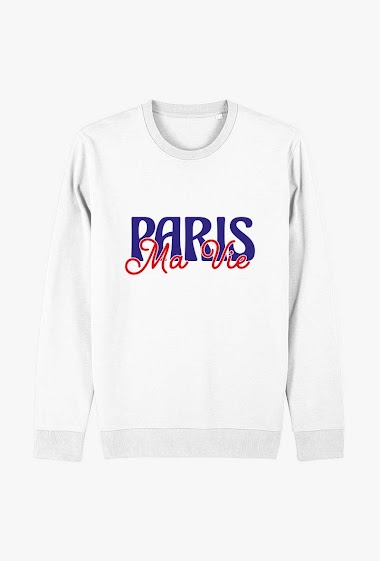 Grossiste Kapsul - Sweatshirt adulte - Paris ma vie