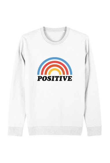 Grossiste Kapsul - Sweatshirt adulte - Positive rainbow