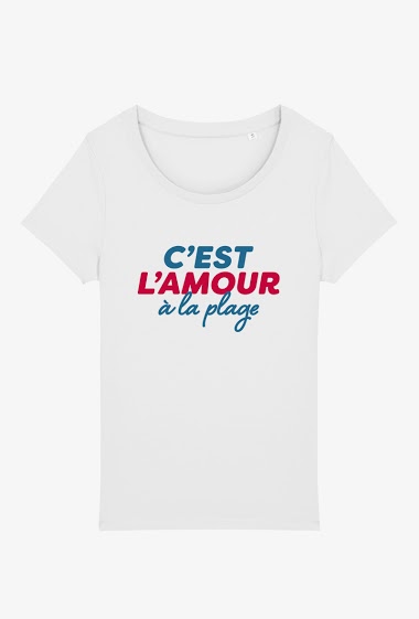 Grossiste Kapsul - T-shirt Adulte - C'est l'amour à la plage