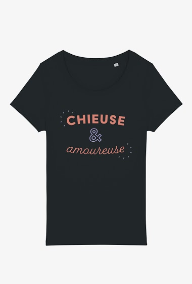 Grossiste Kapsul - T-shirt Adulte - Chieuse et amoureuse