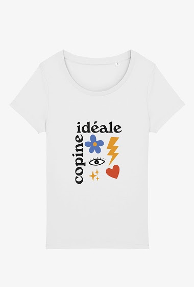 Grossiste Kapsul - T-shirt Adulte - Copine idéale