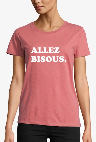 Wholesaler Kapsul - T-shirt  adulte Femme - Allez Bisous.