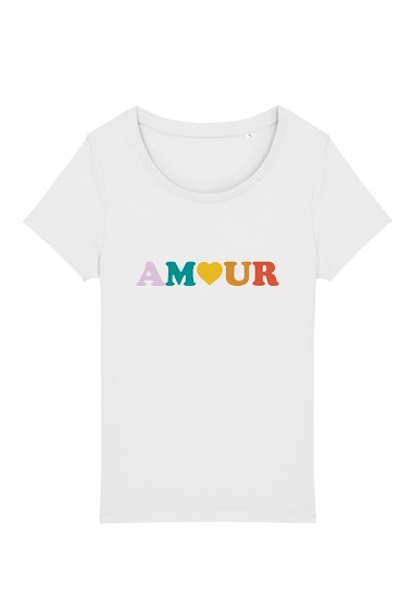 Wholesaler Kapsul - T-shirt  adulte Femme - Amour
