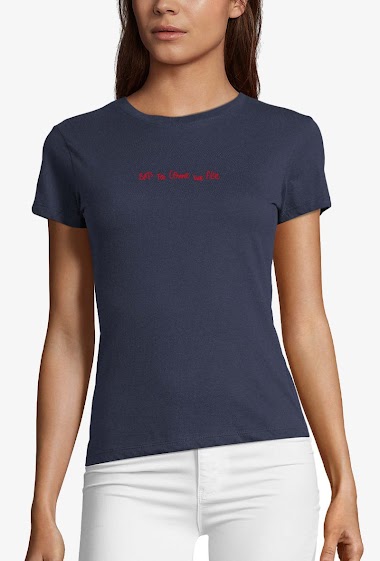 Grossiste Kapsul - T-shirt  adulte Femme - Bas toi comme une fille