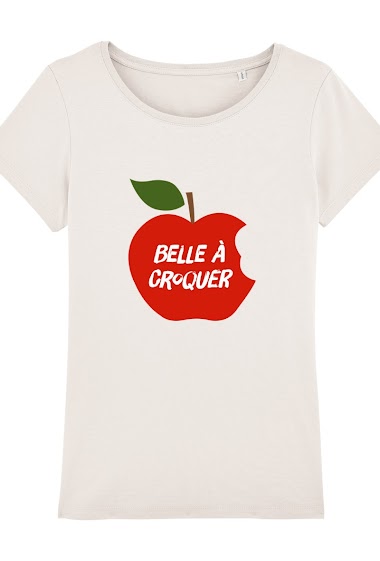 Wholesaler Kapsul - T-shirt adulte Femme - Belle à croquer