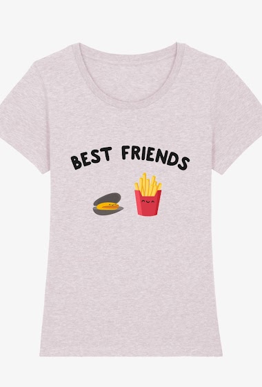 Grossiste Kapsul - T-shirt  adulte Femme - Best friends