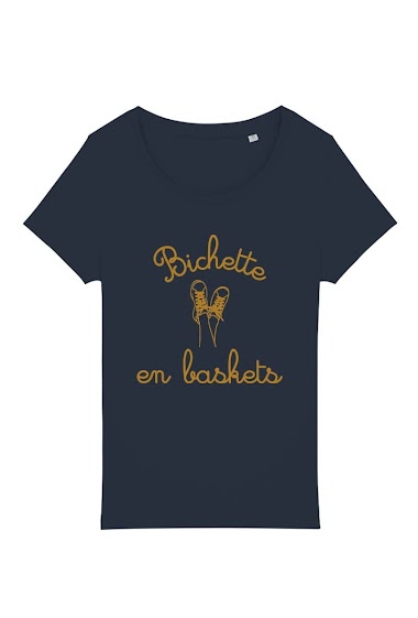 Grossiste Kapsul - T-shirt adulte Femme - Bichette en basket