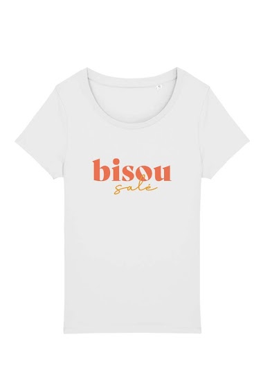 Großhändler Kapsul - T-shirt adulte Femme - Bisou salé